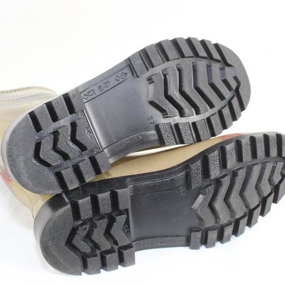 BURBERRY Ladies Check Rain Boots US 7/ EU 37 - Picture 4 of 6